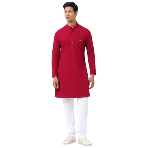 Men's Full Sleeve Knee Length Slim Fit Kurta