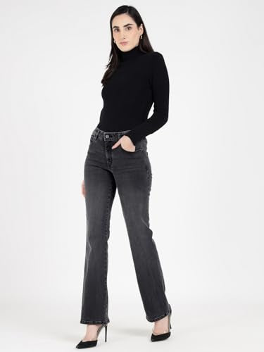 GUESS Grey Solid Regular Fit Jeans