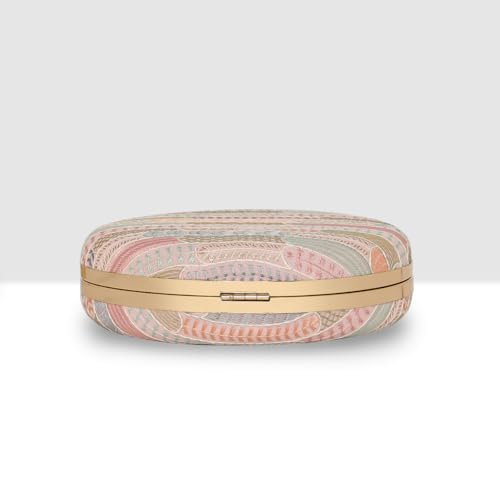 ESBEDA Blush Pastel Weave Clutch For Womens