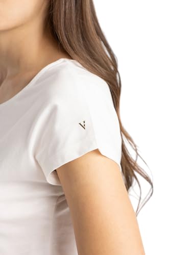Van Heusen Women Round Neck Lounge T-Shirt and Shorts Set - Cotton - Short Sleeves,Elasticized Waistband_Lilly White_XXL