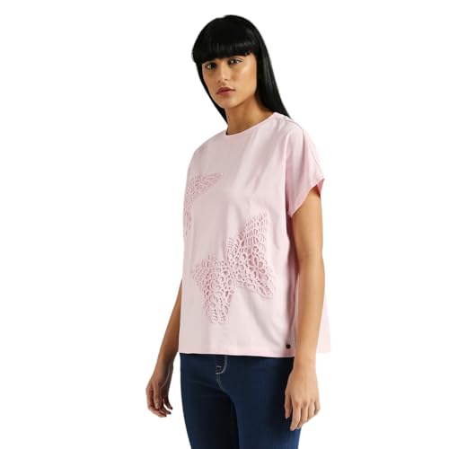 Pepe Jeans Women's Oversized Fit T-Shirt (PL505934_Pink