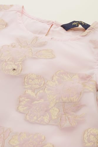 Allen Solly Girls White Printed Regular Fit Casual Dress