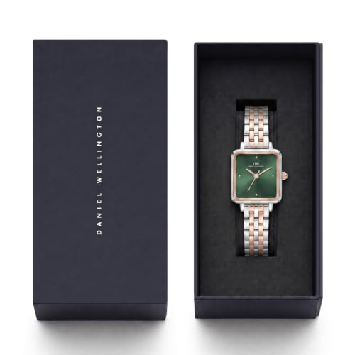 Daniel Wellington Square 23mm Green Dial Analog Women Watch - DW0DL1602