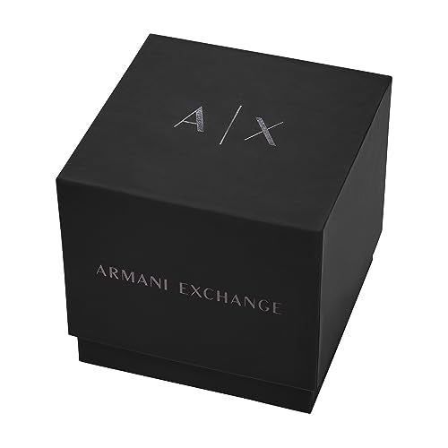 Armani Exchange Stainless Steel Analog Black Dial Women's Watch-Ax5173, Band Color:Black