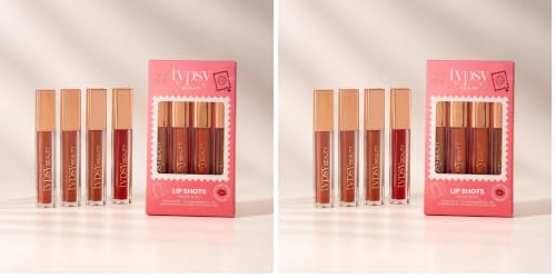Typsy Beauty Liquid Lipstick Set of 3 | 12 Hr Stay Creamy Matte Formula | On and Off's Best shades | Smudge & Transfer Proof | Vegan | 4 shades | 4 ML (Pack of 2)