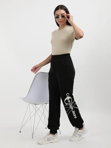 Calvin Klein Jeans Regular Fit Logo Mid Rise Trouser