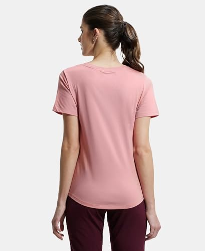 Jockey Crew Neck Relaxed Fit T-Shirt For Women Aw88_Brandied Apricot_Xl