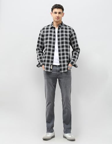 U.S. Polo Assn. Denim Co. Men's Brandon Slim Tapered Fit Grey Jeans (UDJEN1853_Mid Grey Wash_36)