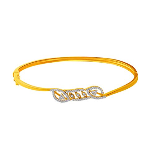 P.C. Chandra Jewellers 18Kt Yellow Gold And Diamond Bangle For Women