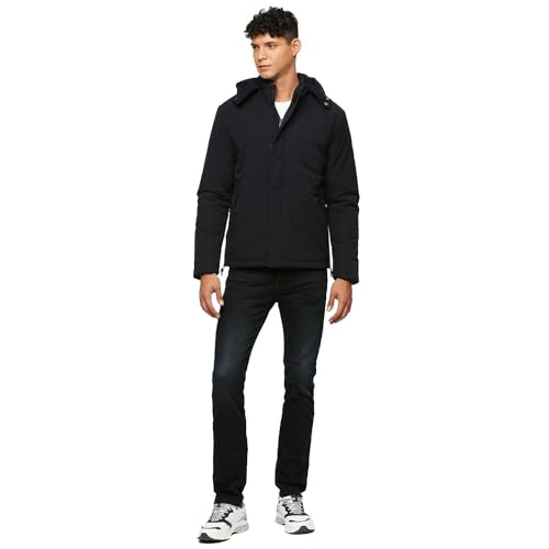 Pepe Jeans Men's A-Line Coat (PM402945_Navy Blue_Dark