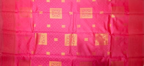 SREE KUMARAN Women's Kanchipuram Kubera Silk Pure Pattu Sarees With Blouse (VSK271-6)