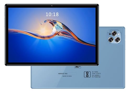 DOMO Slate SL39 10.1-Inch 4G Tablet PC, 4GB RAM + 32GB inbuilt Storage,1TB Expandable, Dual SIM Slot, Bluetooth, Octa Core CPU, GPS, [Blue]