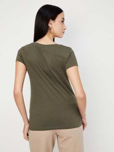 Max Women's Graphic Printed Round Neck Half Sleeve T-Shirt - Pack of 2