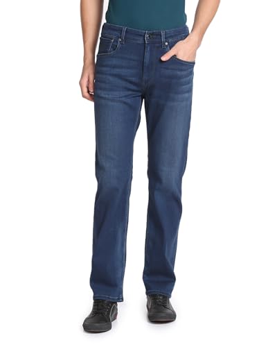 U.S. POLO ASSN. Men's Slim Straight fit Modal Jeans (UDJEN0757_Blue_36)
