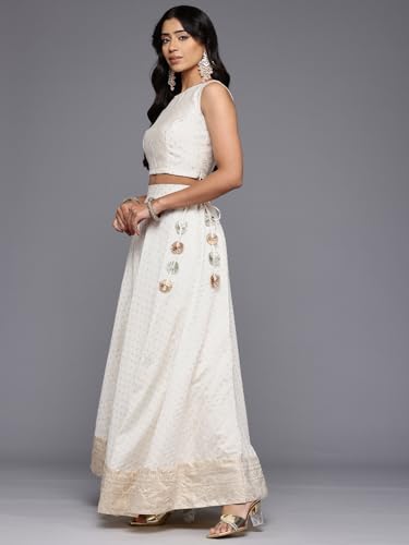 Ahalyaa Women's Polyester Lehenga Choli (AHBLDUSK-COMBO-979L)