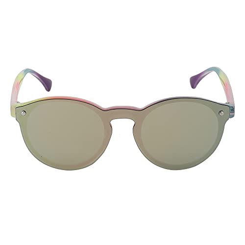 Carlton London Girl's Yellow Lens & Pink Round Sunglasses