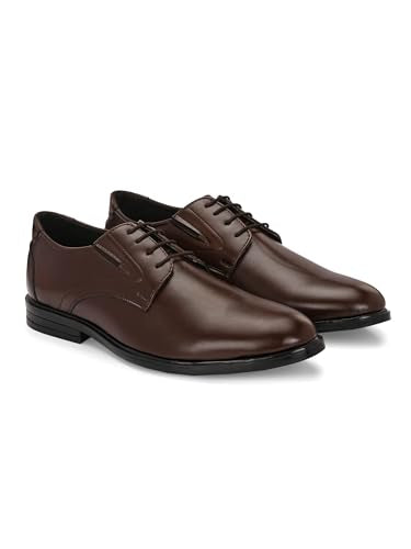 Eego Italy Plus Size Padded Formal Shoes - CEO-BROWN-15
