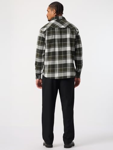 The Souled Store Plaid Shirt: Verdant Men and Boys Long Sleeve Spread Collar Green Plaid Lightweight Everyday Office Wear Easy to Style Casual Cotton Relaxed Shirt