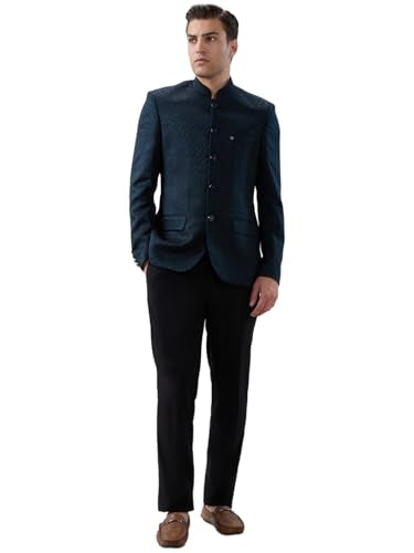 Raymond Green Jacquard Pattern Men Suit