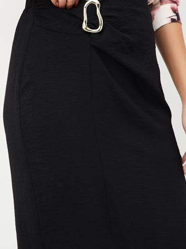 Max Polyester Western Skirt Black