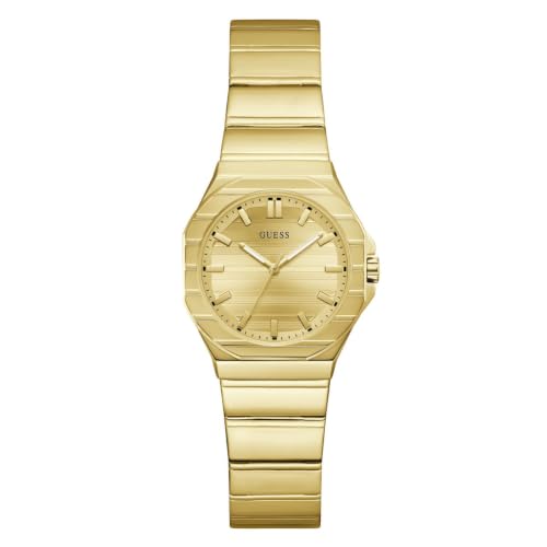 GUESS Square 30mm Champagne Dial Analog Women Watch - GW1110L2