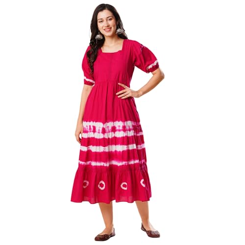 Globus Women Ethnic Dresses (GS567392_Pink_XS)