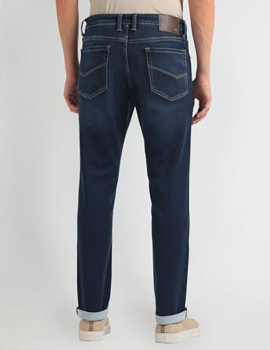 Arrow Mid Rise Stone Wash Slim Fit Jeans