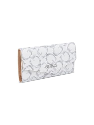 GUESS White Printed Granby Envelope Wallet
