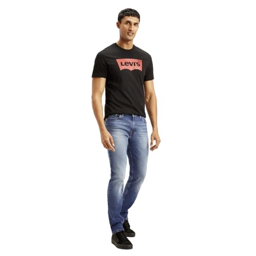 Levi's Men's 511 Blue Slim Fit Mid Rise Jeans