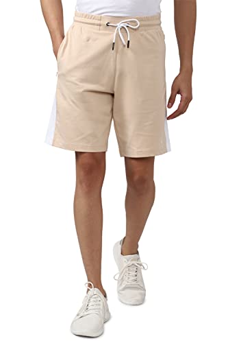 Van Heusen Men's Bermuda Shorts (VFLOAATF086256_Beige_2XL)