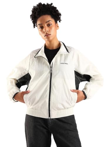 Regular Fit Polyester High-Neck Windcheater Jacket
