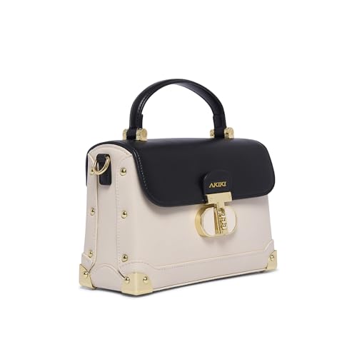 Akiki London Women's Westminster Satchel Handbag | Satchel Bag for Work | Ladies purse | Stylish Shoulder Bag | Gift For Women