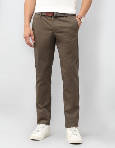 U.S.Polo ASSN. Men's Slim Casual Pants (USTRO161D_Brown