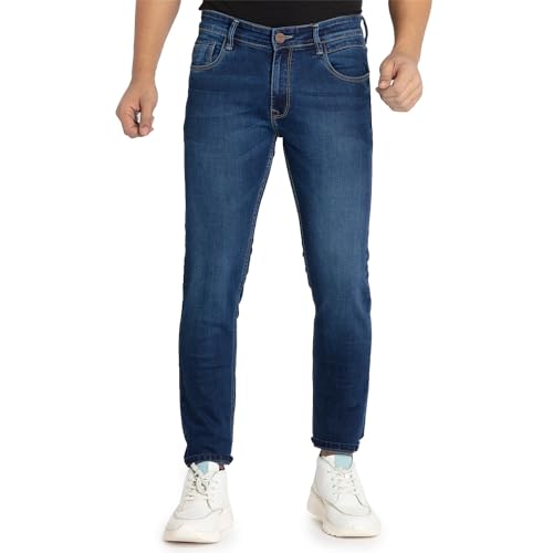 Status Quo Mens Slim Fit Light Washed Denim