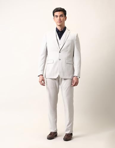 Arrow Men's Reversible Waistcoat Three Piece Ceremonial Suit Beige