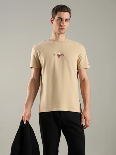 S26JMKT320 Beige Mens T-Shirt