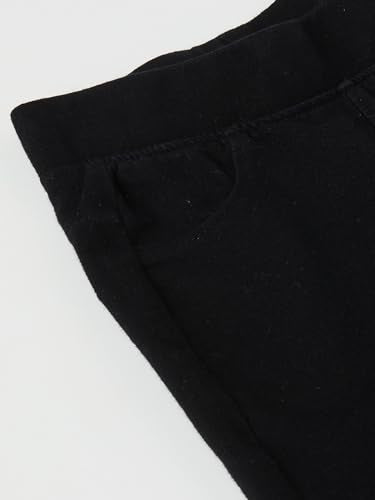 Max Girls Solid Wide Leg Trousers (Black_3-4 Y)