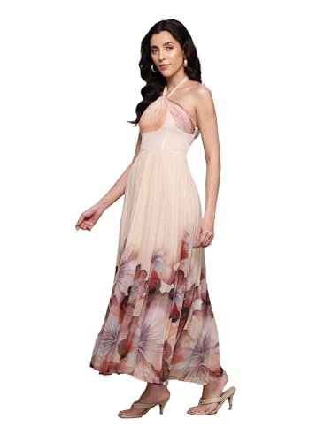 Label RITU KUMAR Peach Evie Maxi Dress