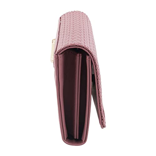 Mochi Womens Synthetic Pink Clutch (One Size)