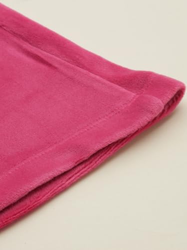 Girls Pink Solid Trousers