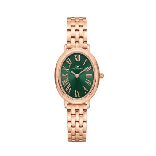 Daniel Wellington Oval 23mm Green Dial Analog Women Watch - DW0DL0601