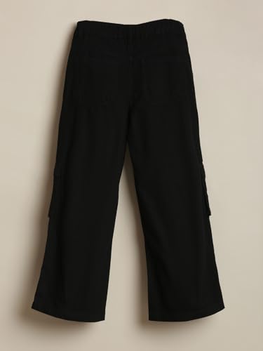 Allen Solly Girl's Regular Jeans (AGDNECRFQ08273_Black