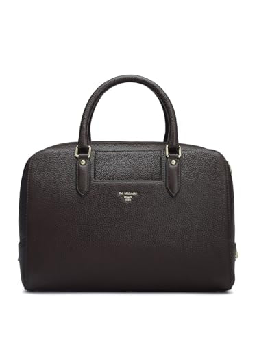 Da Milano Genuine Leather Brown Satchel (Medium) (01554)