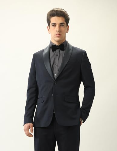 Arrow Men's Body Tailored Fit Ceremonial Tuxedo Suit Navy
