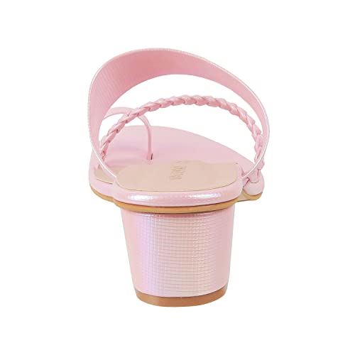 Walkway Women Pink Block Heel Sandal UK/7 EU/40 (32-171)