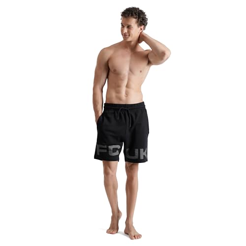 FCUK Men's Board Shorts (Clapham_Black