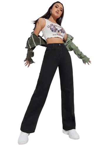 KOTTY Women’s Structured High Rise Wide Fit Denim-X4_KTTLADIESJEANS1004S