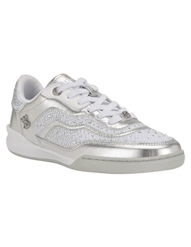 Guess Women's Pritie Trainers, silver, 38.5 EU