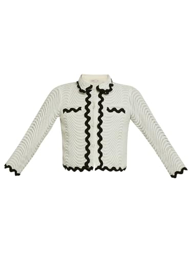 VERO MODA Girl's Self Design Regular Fit White Shirt