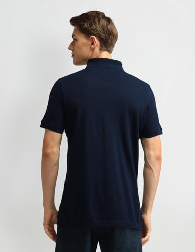 Arrow Sports Men's Striped Regular Fit Polo Shirt (ASAITS3170_Blue